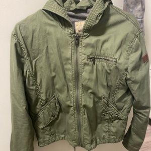 green bomber jacket